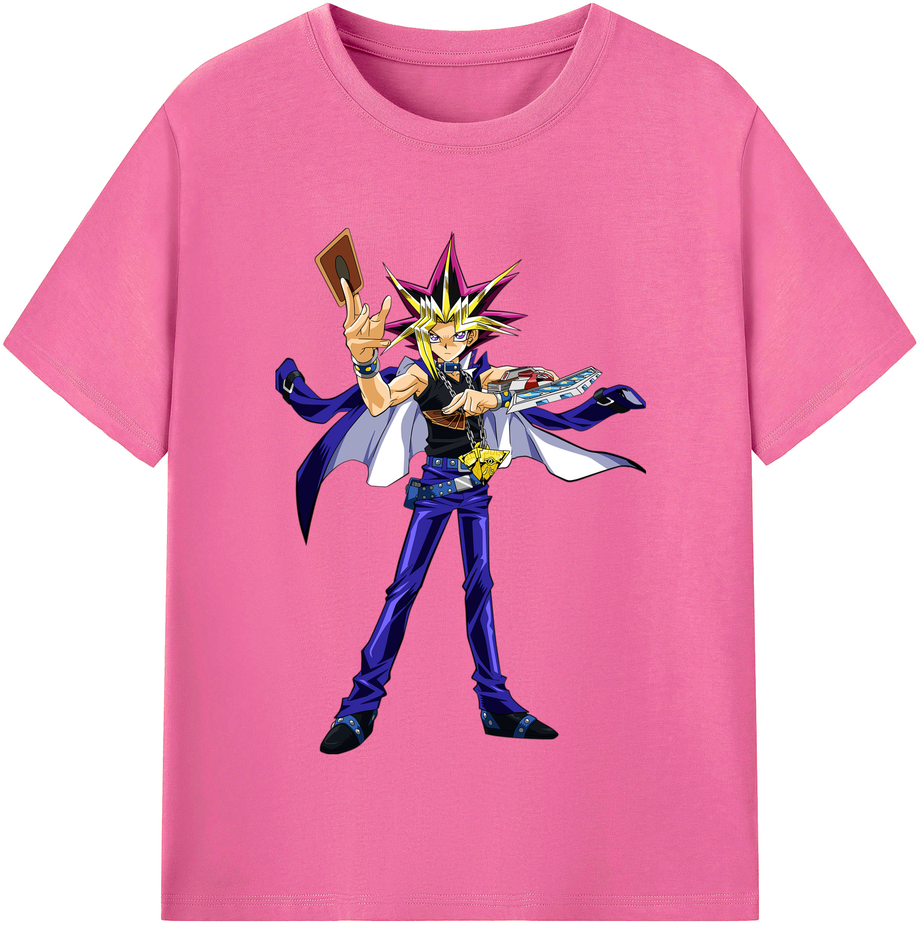 （画像用） 遊☆戯☆王 Yu-Gi-Oh! レディースカジュアルプリントTシャツ（綿100％）